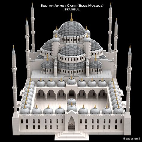 Sultan Ahmet Camii (Blue Mosque), Istanbul | DeepShen | Flickr Minecraft Mosque, Masjid Design, Teapot Ideas, Sultan Ahmed Mosque, Pink Mosque, Sultan Mosque, Blue Mosque Istanbul, Places Of Worship, Bamboo House Design