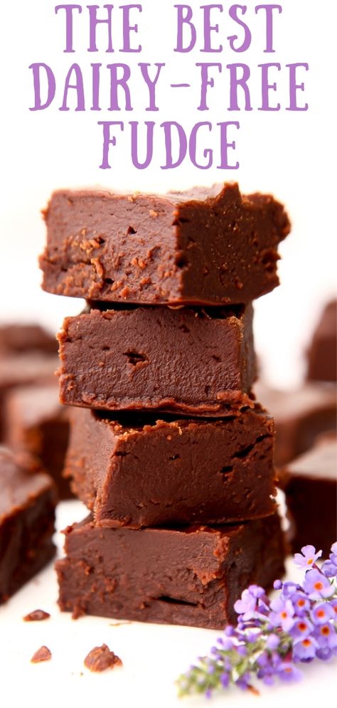 Vegan Fudge Recipes, Dairy Free Fudge, Sugar Free Fudge, Gluten Free Fudge, Fudge Shop, Dairy Free Baking, Vegan Fudge, Dairy Free Treats, Fudge Recipes Chocolate