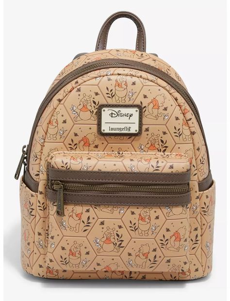 Loungefly Disney Winnie the Pooh Honeycomb Portraits Mini Backpack - BoxLunch Exclusive Winnie The Pooh Backpack, Disney Dogs, Loungefly Bag, Disney Friends, Disney Handbags, Disney Bag, Loungefly Disney, Backpack Brands, Cute Backpacks