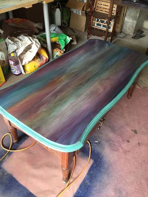 Well I have this fabulous friend. Her name is Gina. Gina knew that I was dabbling in this whole furniture repurposing thing so she provided me with the perfect pallet for my Unicorn SPiT Stain & Glaze in One. Here's my pallet. Check this coffee table!! Fabulous piece on its own because it is solid, and no issues. Time to get to work! Of course, there is sanding. I needed to get the top down to the bare wood and it took a while. But look at the result! Couldn't ask for more be… Table Decorating, Diy Coffee Table, Funky Furniture, Refurbished Furniture, Paint Furniture, Flipping Furniture, Redo Furniture, Repurposed Furniture, Upcycled Furniture