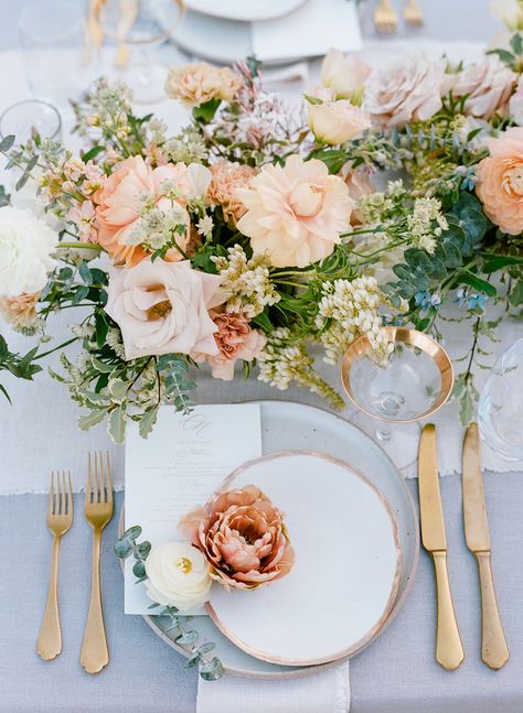 Peach Wedding Centerpieces, Word Calligraphy, Pink Wedding Centerpieces, Malibu Wedding, Unique Wedding Flowers, Wedding Floral Centerpieces, Wedding Place Settings, Malibu California, Flower Centerpieces Wedding