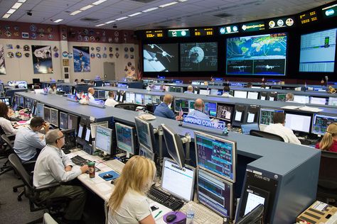 Houston Mission Control Team at Work for ATV-5 Docking to Station | NASA. #Houston #MissionControlTeam #Planetas #Foto #Interesante #NASA #Tierra  ========================   Rolando De La Garza Kohrs  http://About.Me/Rogako  ======================== Back To The Moon, Mission Control, Nasa Missions, Space Center, Future Jobs, International Space Station, Space Program, Data Center, Space And Astronomy