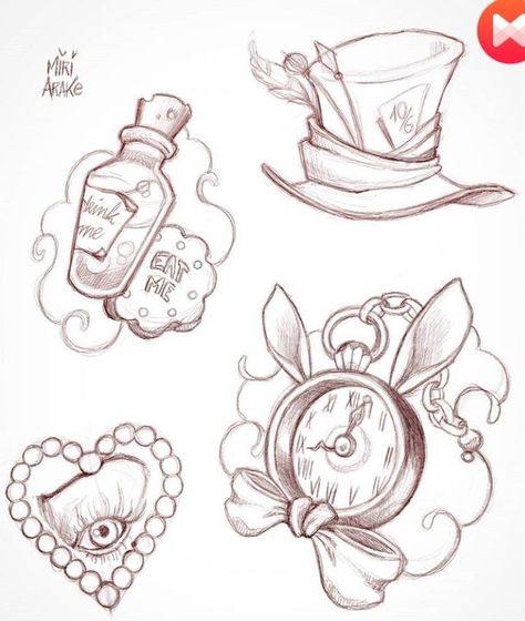 Alice In Wonderland Tattoo Designs, Alice In Wonderland Tattoo Sleeve, Gatto Del Cheshire, Alice In Wonderland Tattoo, Alice And Wonderland Tattoos, Alice In Wonderland Drawings, Kunst Tattoos, Wonderland Tattoo, 자수 디자인