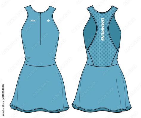 Badminton Fashion, Badminton Clothes, Sketch Fashion Illustration, Netball Dresses, Hockey Outfits, Fashion Figure Templates, Fashion Model Sketch, Badminton Sport, Tennis Wear