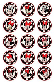 Edible Paper in Creatividades: MINNIE MOUSE Red Minnie Mouse Stickers, Mouse Sticker, Bottle Cap Art, Edible Paper, Minnie Party, Bottle Cap Crafts, Mickey And Minnie Mouse, Bottle Cap Images, Mini Mouse