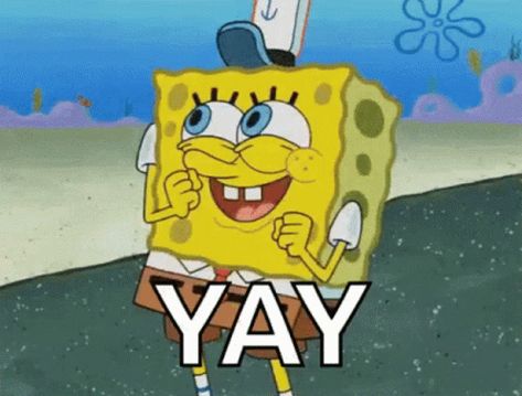 Yay Spongebob Squarepants GIF - Yay SpongebobSquarepants Excited - Discover & Share GIFs