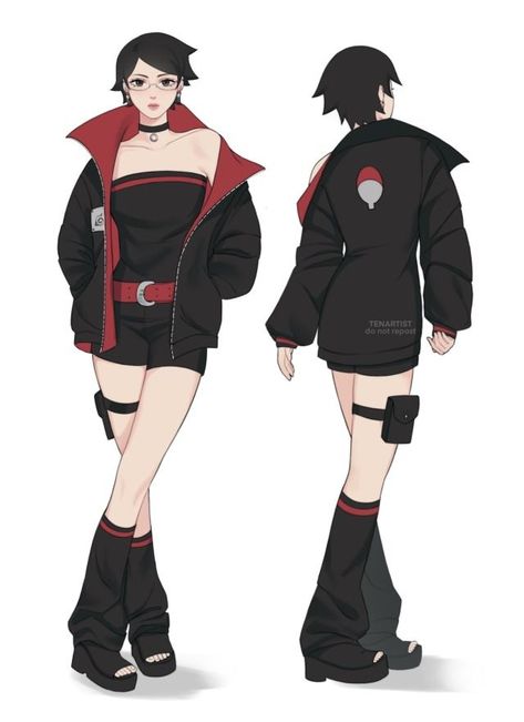 tenartist on Tumblr Sarada Uchiha Time Skip, Tv Sketch, Sarada Cosplay, Baruto Manga, Menma Uzumaki, Es Der Clown, Boruto Characters, Boruto And Sarada, Naruto Oc Characters