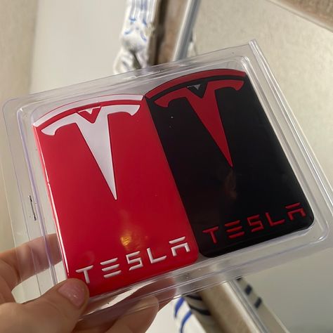 Great Condition Great Gift For A Birthday Or Anniversary Tesla Key Card, Tesla Key, Red Tesla, New Tesla, Wristbands, Key Card Holder, Card Holders, Tesla, Black Red