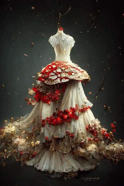 Linda Mooney's Other Worlds of Romance: More Incredible Fairy Tale Fashions Mushroom Outfit, Mushroom Costume, Mushroom Fairy, Idee Cosplay, Fantasy Dresses, Fantasy Gowns, Fairytale Dress, Fantasy Costumes, Fantasy Dress