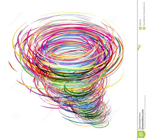 tornado graphics clip art | Abstract tornado of colorful circles. By Tenyo Marchev . Tornado Tattoo, Circles Illustration, Spirograph Art, Choose Her, Wire Art Sculpture, Why Her, Candy Art, Optical Illusions Art, Illusion Art