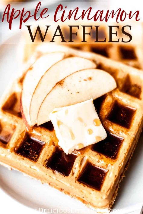 Apple Cinnamon Waffles, Best Apple Recipes, Cinnamon Waffles, Apple Pork, Omelets Recipe, Apple Recipes Easy, Fall Breakfast, Easiest Apples, French Toast Recipe