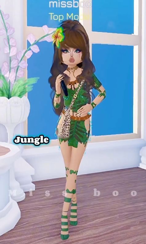 #robloxfashion #dresstoimpress #dti #outfitideas #dtioutfits #dresstoimpressoutfits #robloxmakeup #robloxdtimakeup #dtimakeup #dresstoimpressideas Jungle Outfit, Jungle Dress, Pool Party Dresses, Dti Ideas, Dti Fits, Aesthetic Roblox Royale High Outfits, Dti Outfits, Royal Outfits, Movies Outfit