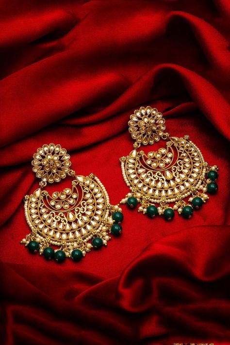 Product Features:   Color: Gold And Green Material: Alloy Occasion: Wedding Wear Disclaimer: Color and Texture may have slight variation due to photography Large Dangle Earrings, Silver Chandelier Earrings, Golden Green, Types Of Earrings, Chandbali Earrings, Stylish Earrings, Gold Bride Jewelry, Golden Earrings, Gold And Green