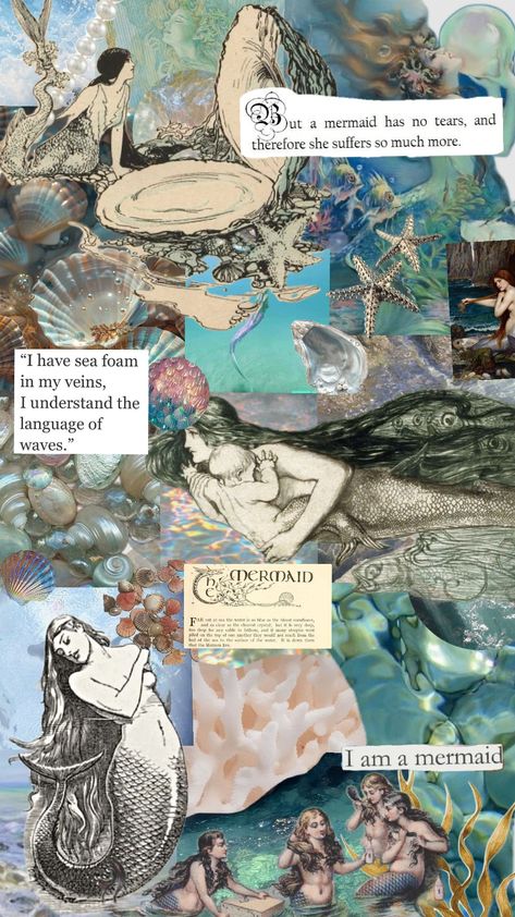 #mermaid #ocean Mermaid Asthetics Wallpaper, Mermaid Asthetics, Mermaid Dreams, Mermaids And Mermen, Anais Nin, Ocean Life, Mermaid, Wallpapers, Pins