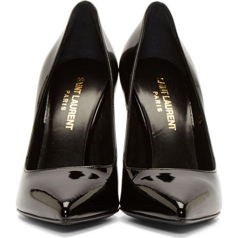 Saint Laurent Black Patent Leather Paris Pumps (107.865 HUF) ❤ liked on Polyvore featuring shoes, pumps, heels, black, scarpe, stiletto pumps, black stiletto pumps, heels stilettos, black patent stilettos and black pointed toe pumps Black Patent Shoes, Black Patent Leather Shoes, Black Patent Pumps, Black Patent Leather Pumps, Black Shoes Heels, Black Leather Pumps, Black Pumps Heels, Pumps Heels Stilettos, Patent Shoes