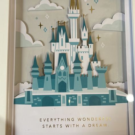 New With Tag. 8”X10”. Collectors Disney Disney Casting Agency Door, Disney Castle Bedroom, Disney World Nursery, Disney Castle Art, Disney Canvas Paintings, 3d Castle, Choir Room, Idea Generation, Castle Bedroom