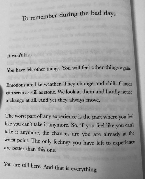 book quotes 📖 on Twitter: "remember this during your bad days https://t.co/JdFGKwcdgR" / Twitter The Comfort Book Quotes, Comforting Book Quotes, 3 Am Questions Book Quotes, One Day Book Quotes, The Comfort Book Matt Haig Quotes, Words To Comfort Someone, The Comfort Book Matt Haig, Bad Day Quotes Inspirational, Comfort Poems