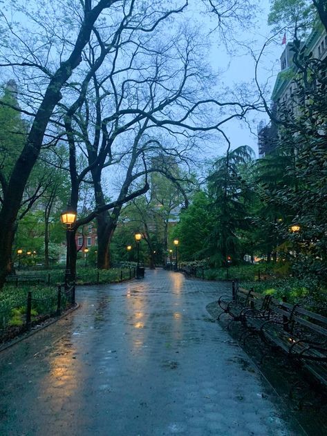 Rainy Washington, Rainy City, Washington Square Park, Nyc Life, New York Life, Washington Square, Pretty Landscapes, Concrete Jungle, Winter Aesthetic