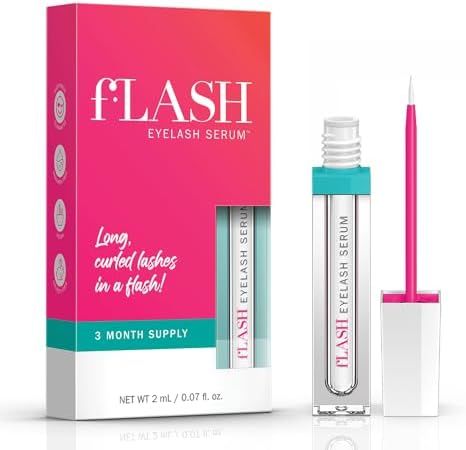 fLASH Eyelash Serum, Serum for Long, Curled Lashes - Enhances and Strengthens Your Natural Lashes - Safe and Effective Formula, 3-Month Supply Serum Eyelashes, Long Curled Lashes, Curled Lashes, Xmas Wishlist, Curl Lashes, Eyelash Serum, Lash Serum, Curling Eyelashes, Long Lashes