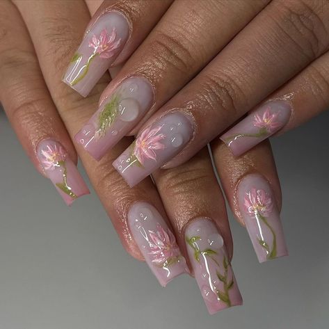 Cute Summer Nail Colors, Uñas Color Cafe, Lily Nails, Summer Nail Colors, Really Cute Nails, Soft Nails, Nail Tattoo, Kawaii Nails, Nagel Inspo