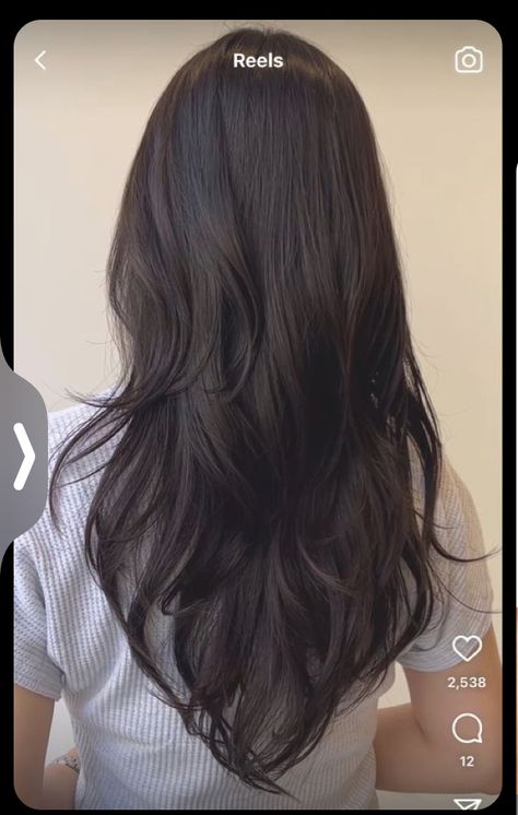 V Cut Hair, Haircuts For Long Hair With Layers, Kadeřnické Trendy, Hair Inspiration Long, Brown Hair Inspo, Fesyen Rambut, 80s Women, Cut Hairstyles, Hairstyles For Layered Hair