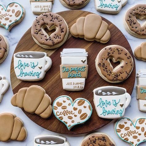 Bridal Coffee Bar Shower Ideas, Starbucks Themed Bridal Shower Ideas, Coffee Bar Bridal Shower Ideas Boho, Breakfast Themed Bridal Shower Ideas, Coffee Theme 1st Birthday, Starbucks Bridal Shower Theme, Love Is Brewing Shower Ideas, Coffee Gender Reveal Ideas, Coffee Themed First Birthday