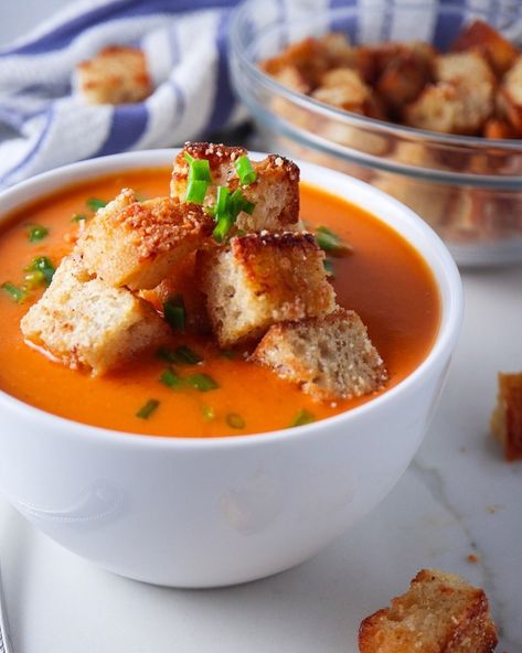 Red Pepper Gouda Soup, Gouda Soup, Roasted Red Pepper Soup, Red Pepper Soup, Pureed Soup, Pepper Soup, Roasted Red Pepper, Cozy Meals, Stuffed Pepper Soup