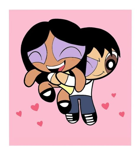 Powerpuff Couple, Powerpuff Girls Painting, Girls Painting, Couples Canvas Painting, Painting Couple, Couples Canvas, Istoria Artei, Art Couple, Small Canvas Paintings