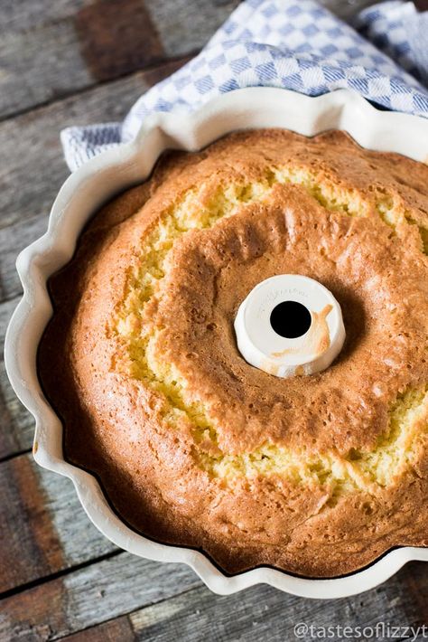 7 simple ingredients make up this classic, old fashioned pound cake. It's thick and rich with a golden interior. Top with a sweet vanilla glaze for a simple dessert. Bundy Cake, Scripture Notebook, Cake Flour Recipe, Bunt Cake Recipe, Swans Down Cake Flour, Best Pound Cake Recipe, Old Fashioned Pound Cake, Homemade Pound Cake, Southern Pound Cake