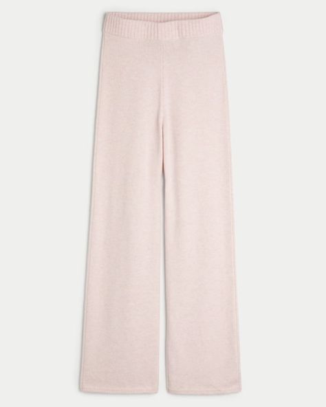 Women's Gilly Hicks Sweater-Knit Straight Pants | Women's Gilly Hicks Collection | HollisterCo.com Affordable Wishlist, Cozy Pants, Gilly Hicks, Hollister Pants, Women's Sleepwear, Hoodie Women, Women's Bottoms, Teen Clothing, Sleepwear & Loungewear