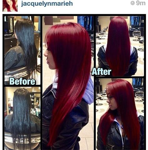 Pravana Vivids Before and After: PLUS Formula Vivids Haircolor, Red Hair Formulas, Deep Red Hair Color, Pravana Hair Color, Deep Red Hair, Underlights Hair, Beauty Careers, Pravana Vivids, Hair Color Formulas