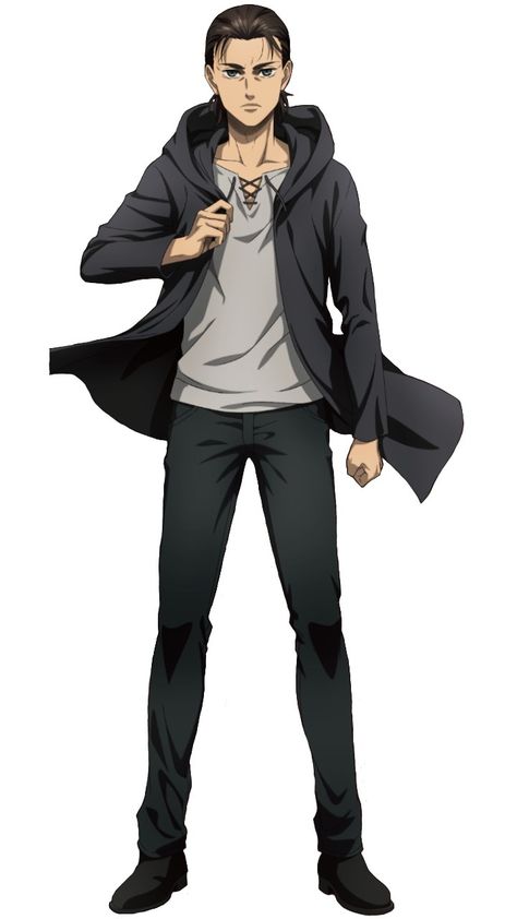 Aot Characters Full Body Png, Eren Jaeger Halloween Costume, Eren Jaeger Scout Uniform, Eren Jaeger Costume, Eren Jacket Scene, Eren Jaeger Full Body Pic, Eren Jaeger Outfit, Eren Outfit, Eren Body