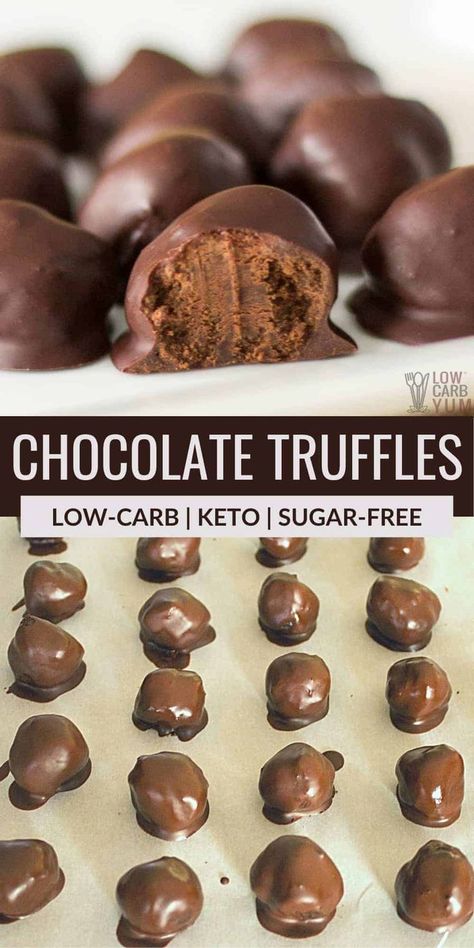 Sugar Free Candy Recipes, Sugar Free Truffles, Truffles Candy, Low Carb Chocolate Cake, Sugar Free Fudge, Low Carb Candy, Candy Alternatives, Crazy Kitchen, Gummies Recipe