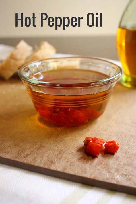 Hot Pepper Oil Hot Pepper Oil Recipe, Condiment Recipes, Infused Olive Oil, Easy Homemade Recipes, Pepper Seeds, Hot Pepper, Infused Oils, I Want To Eat, Canning Recipes