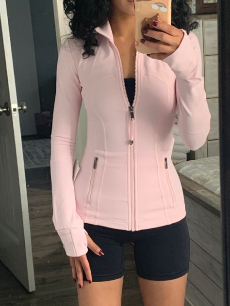 Divinity Romper, Pink Define Jacket, Gym Crush, Vetements Clothing, Ballet Core, Lululemon Define, Lululemon Outfits, Cute Gym Outfits, Define Jacket