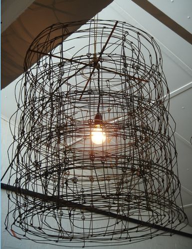 * Wire Pendant Light, Deco Nature, Timber Furniture, Deco Luminaire, Wire Lights, Industrial Lamp, The Ceiling, Industrial Lighting, Lighting Inspiration