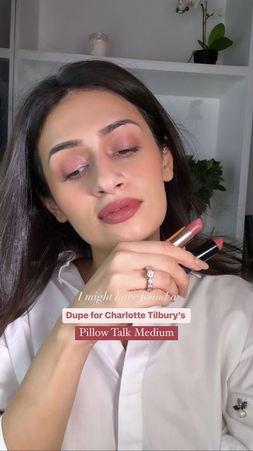 Revlon Smoky Rose, Pillow Talk Medium Lipstick, Charlotte Tilbury Pillow Talk Medium, Revlon Lipstick Swatches, Lipstick Shades For Medium Skin, Pillowtalk Lipstick, Revlon Lipstick Shades, Pillow Talk Charlotte Tilbury, Charlotte Tilbury Pillow Talk Lipstick