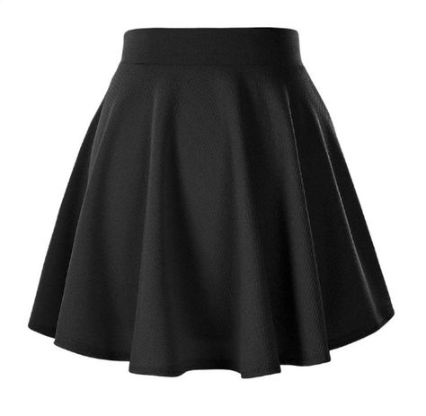 Afibi Casual Mini Stretch Waist Flared Plain Pleated Skater Skirt Basic Skirts, Style Année 80, Punk Skirt, Steampunk Skirt, Short Black Skirt, Mini Skater Skirt, Basic Skirt, Buy Skirts, Look Short