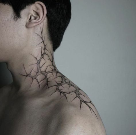 Dean Tattoo, Hip Hop Hair, Hals Tattoo Mann, Thorn Tattoo, 문신 디자인, Hip Tattoo, Dope Tattoos, S Tattoo, Chest Tattoo