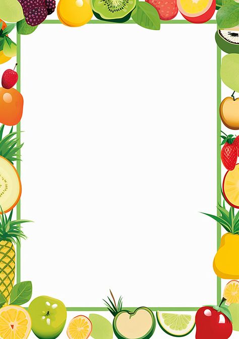 Fruit Border Design, Mandala Art Background, Green Mandala Art, Diwali Mandala, Background With Border, Food Border, Fruits Background, Fruits Wallpaper, Background Fruit