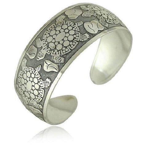 Unisex Antique Silver Plated Turtle Bangle Bracelet (415 UAH) ❤ liked on Polyvore featuring jewelry, bracelets, unisex jewelry, hinged bracelet, antique silver bangles, bracelets bangle and bangle jewelry Wire Mandala Bracelet, Vintage Cuff Bracelet, Silver Cuff Bangle, Metal Cuff Bracelet, Geometric Bracelet, Wide Cuff Bracelets, The Bangles, Cuff Bangle Bracelet, Silver Bangle Bracelets