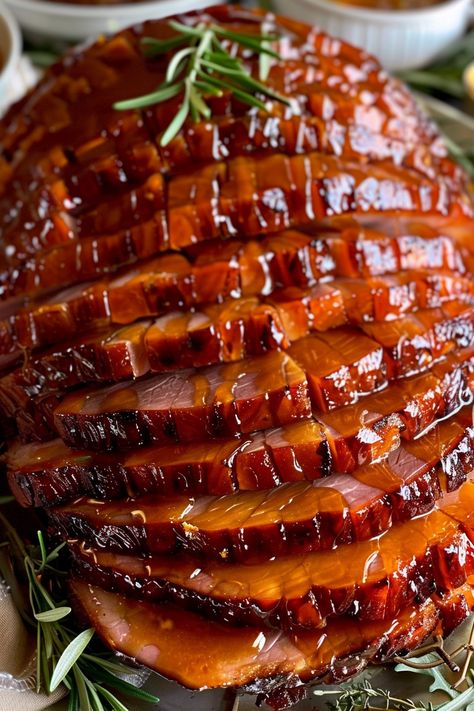 Slow Cooker Honey Glazed Ham Crockpot Christmas Ham Recipes, Fresh Uncured Ham Recipes, Apple Cider Maple Glazed Ham, Crockpot Honey Glazed Ham, Honey Hickory Ham, Thanksgiving Ham Glaze Recipes, Slow Cooker Honey Glazed Ham, Honey Roasted Ham, Picnic Ham Recipes Slow Cooker