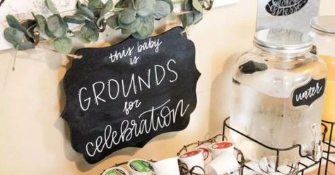 10 Coffee Themed Baby Shower Ideas (a baby is brewing) Coffee Baby Shower, Coffee Bridal Shower, A Baby Is Brewing, Baby Is Brewing, Coffee Party, Baby Shower Brunch, Coffee Theme, Wishes For Baby, Spring Baby