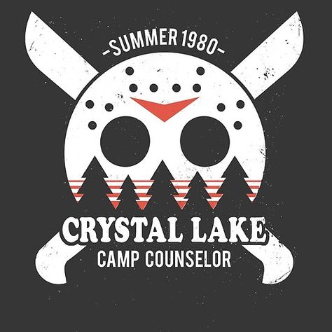 Camp Crystal Lake Counselor Jason Camp Crystal Lake, Camp Crystal Lake Counselor, Crystal Lake Camp, Lake Camp, Camp Crystal Lake, Jason Vorhees, Ipad Snap, Truck Stickers, Cricut Halloween