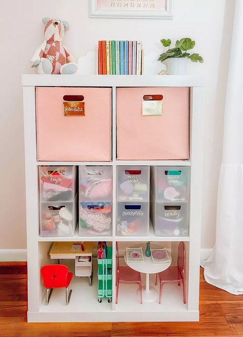 Bathroom Organizer Bin with … curated on LTK American Girl Storage, Girl Toy Storage, Doll Organization, 6 Cube Organizer, Shared Girls Room, Doll Storage, Girls Playroom, Shop Bathroom, American Girl Doll Accessories