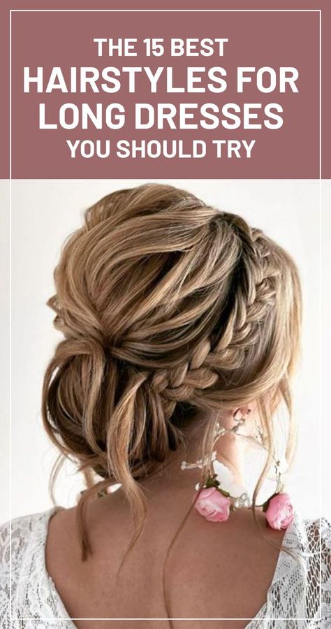 Hair Styles For Long Sleeve Dress, Hairstyle For Formal Dress, Hairstyle For Long Dress, Hairstyles For Long Dresses, Hair Dos For Wedding, Mother Of The Bride Hairdos, 15 Hairstyles, Easy Formal Hairstyles, Medium Hair Up