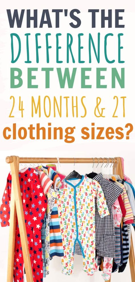 24 Months Vs 2T: What's Different, What's The Same? – Mama Loves Littles Toddler Clothing Organization, Toddler Clothes Organization, 2t Girl Clothes, Creating Clothes, Clear Things, 4 Month Old Baby, Baby Clothes Size Chart, Storing Baby Clothes, Honest Baby Products