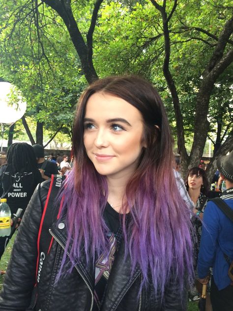 Brown To Purple Ombre, Purple Ombre Hair, Style 2014, Short Ombre Hair, Hair Color Streaks, Gorgeous Hair Color, Grant Park, Dyed Hair Inspiration, Hair Styles 2014