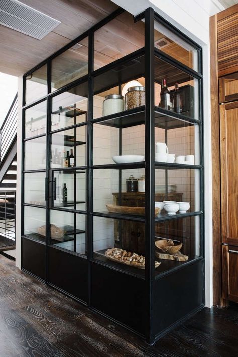 Glass Pantry, Butlers Pantry, Steel Windows, Regal Design, Industrial Kitchen, Industrial House, Hospitality Design, Kitchen Pantry, Interior Design Kitchen