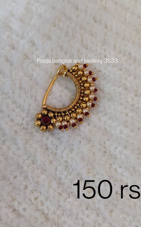 Nath Designs Gold, Nath Designs, Gold Jewelry Prom, Nose Ring Jewelry, Bride Jewelry Set, New Gold Jewellery Designs, Fancy Jewelry Necklace, Indian Bridal Jewelry Sets, Modern Gold Jewelry